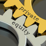 private equity concept on the gearwheels 3D rendering